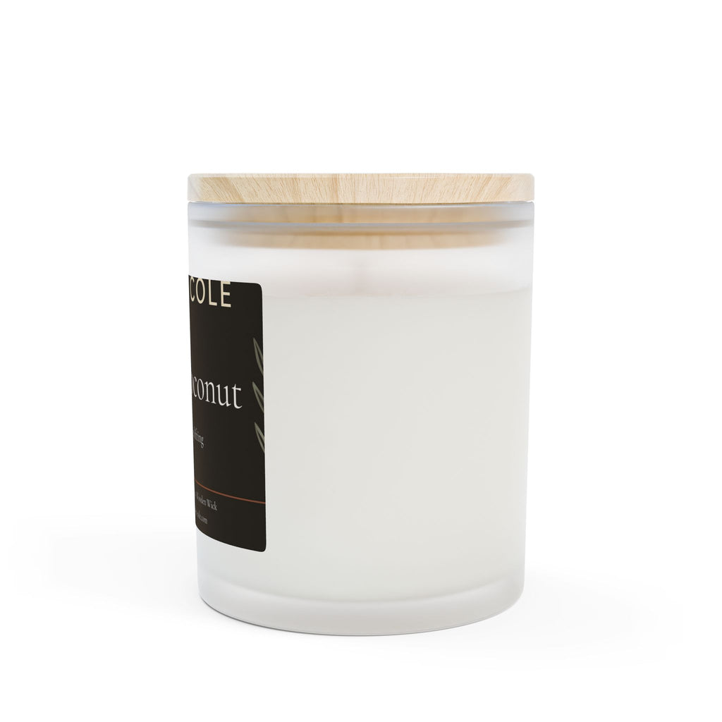 Hand-Poured Soy Candle Frosted Glass | 11oz | Ember & Cole