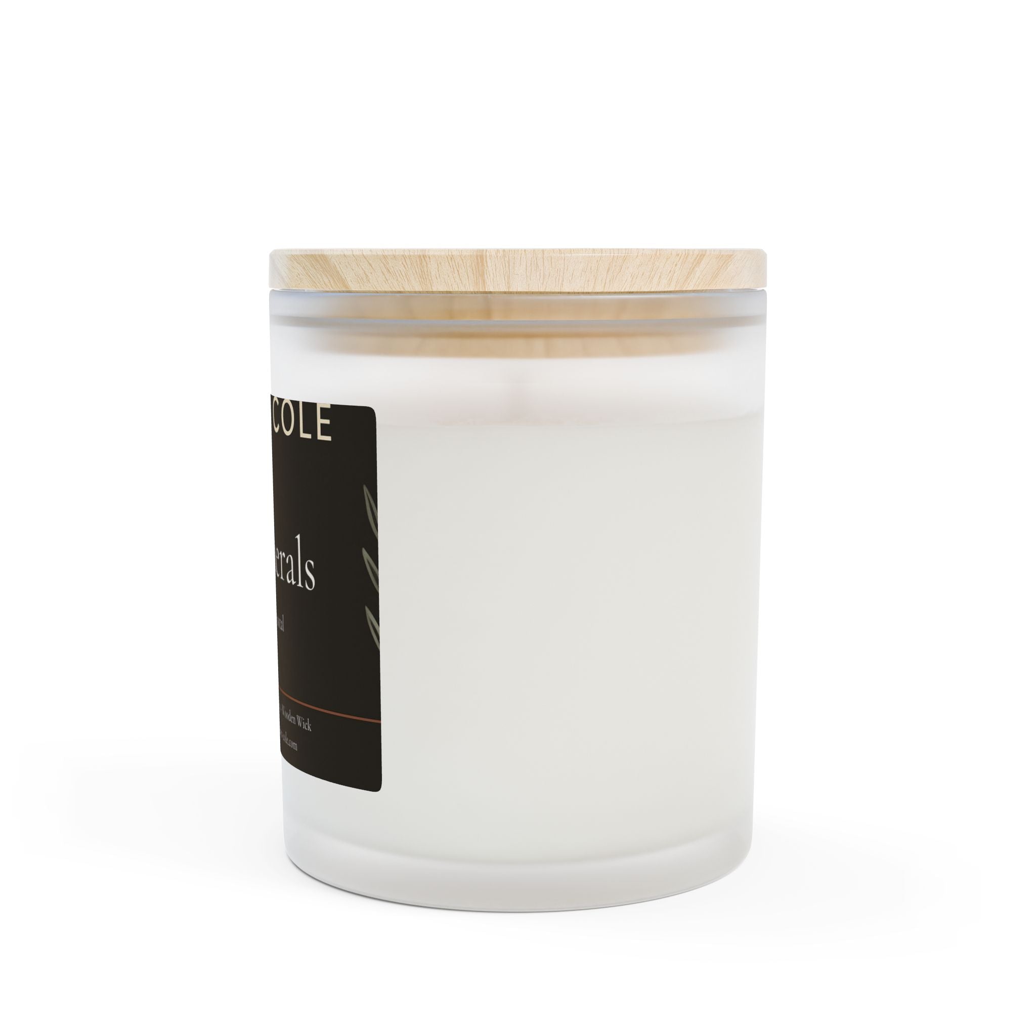Hand-Poured Soy Candle Frosted Glass | 11oz | Ember & Cole