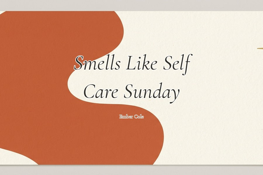 Self Care Sunday Candle — Wellness Soy Candle Gift for Her — label