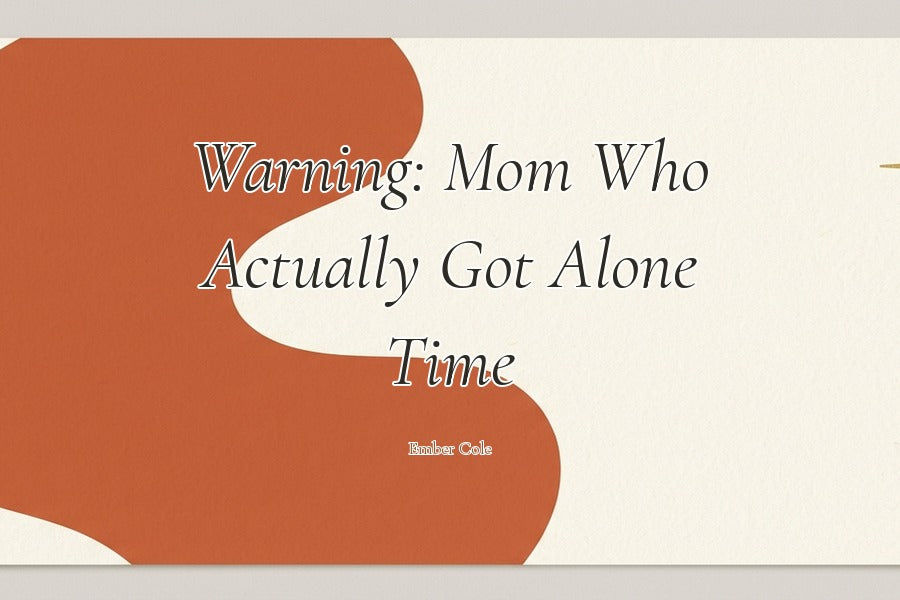 Funny Mom Candle — Alone Time | Soy Candle Gift for Her — label