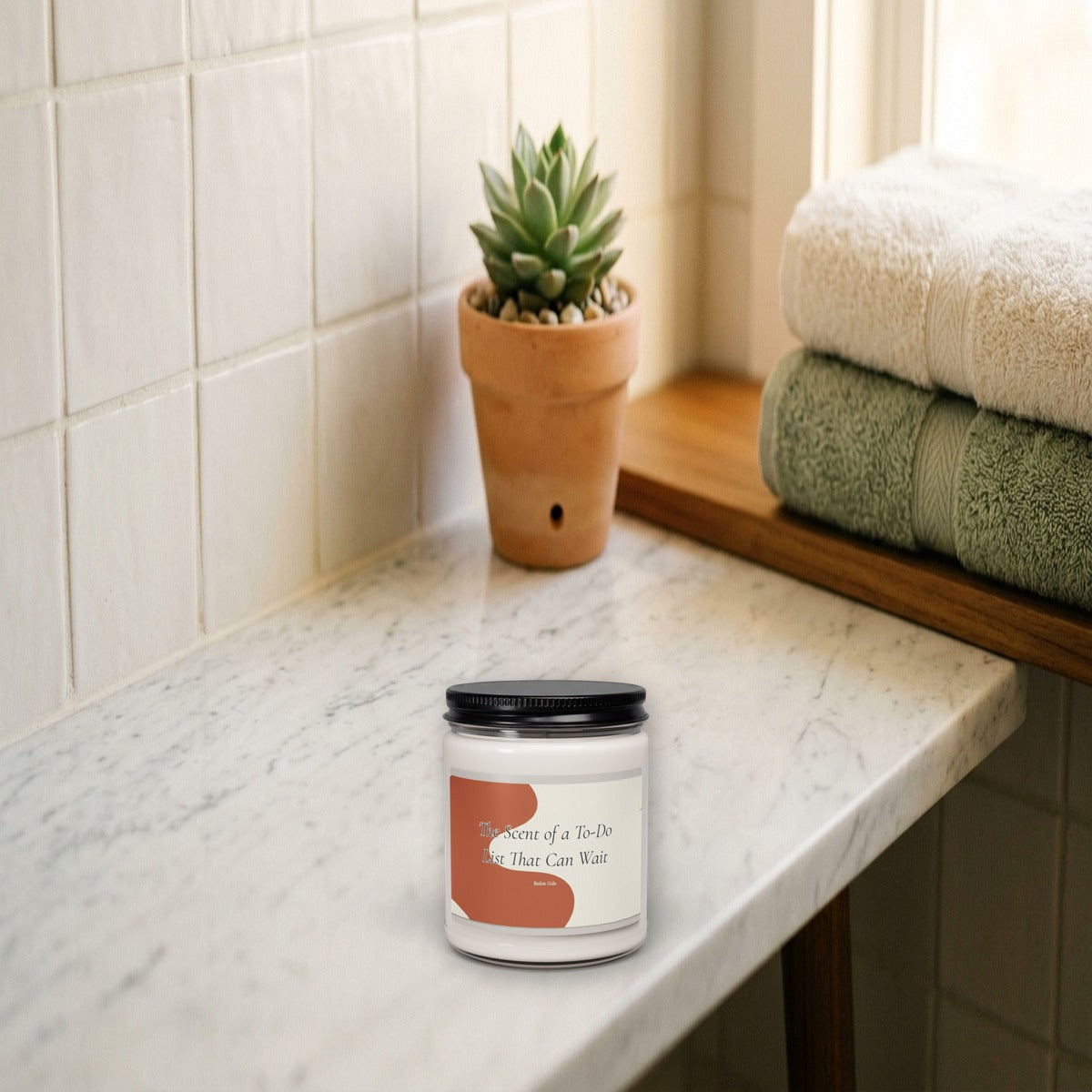 Funny Self Care Candle — Rest Gift | Soy Candle for Her — lifestyle 2