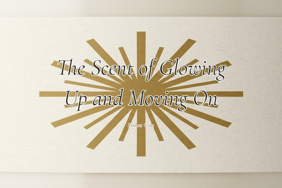Glow Up Candle — New Chapter Soy Candle Gift for Her — label