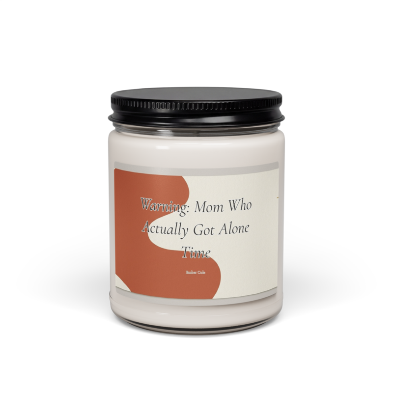Funny Mom Candle — Alone Time | Soy Candle Gift for Her — product view