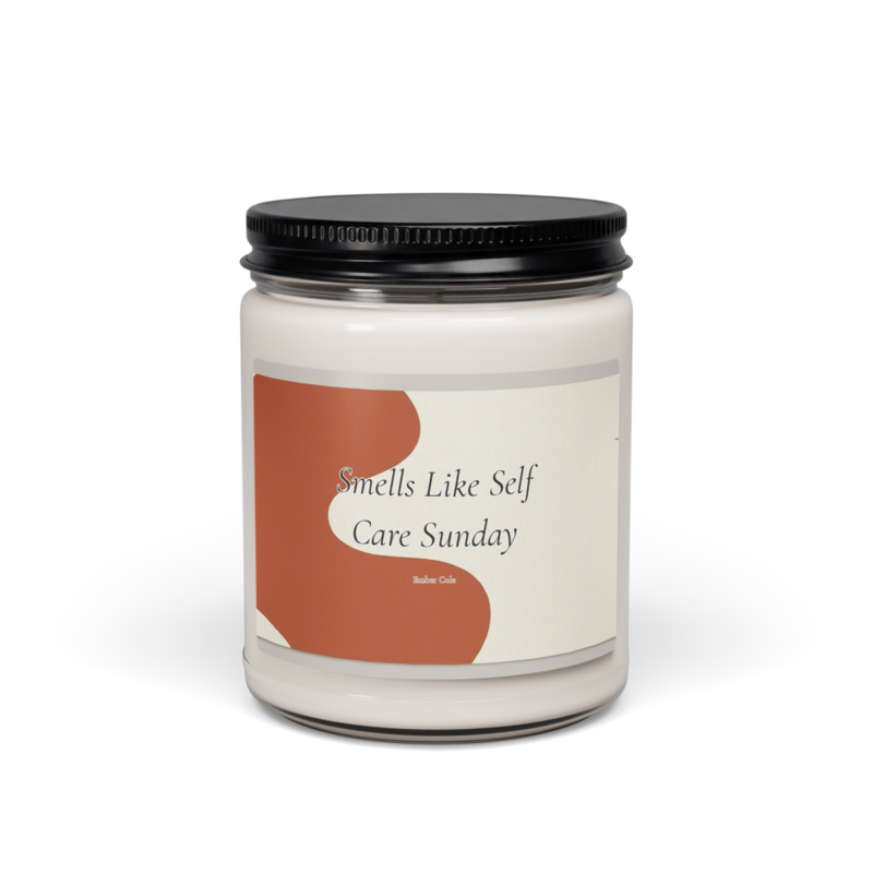 Self Care Sunday Candle — Wellness Soy Candle Gift for Her — product view