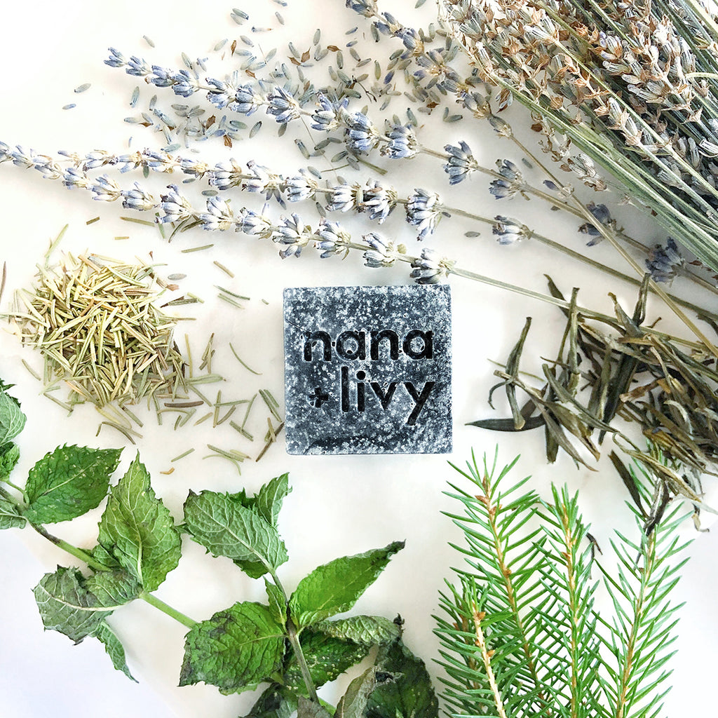 Charcoal Mint Cleansing Salt Block | Ember & Cole