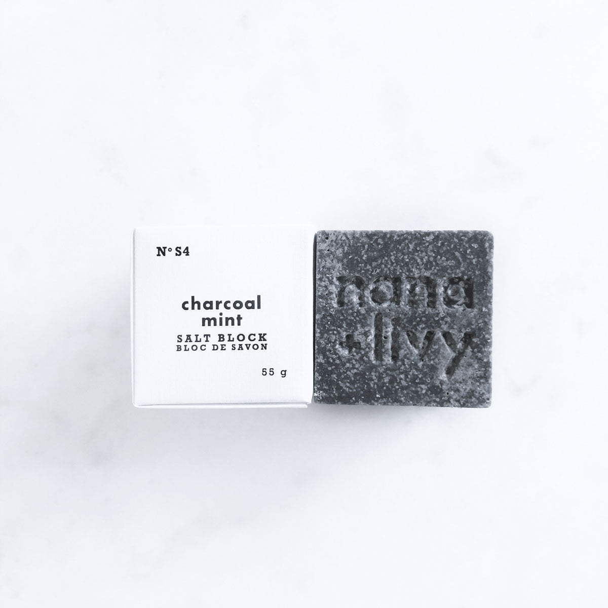 Charcoal Mint Cleansing Salt Block | Ember & Cole