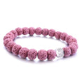Tree of Life Lava Stone Essential Oil Bracelet Pink | Ember & Cole